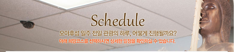 오아후섬 일주 일일관광-스케줄