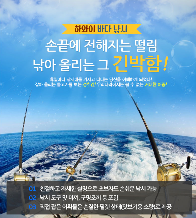 하와이 바다 낚시